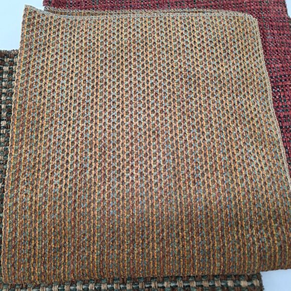 Heavy Weight Upholstery Fabric Samples In Assorted Colors 24"x26" Lot of 3 - Picture 2 of 6